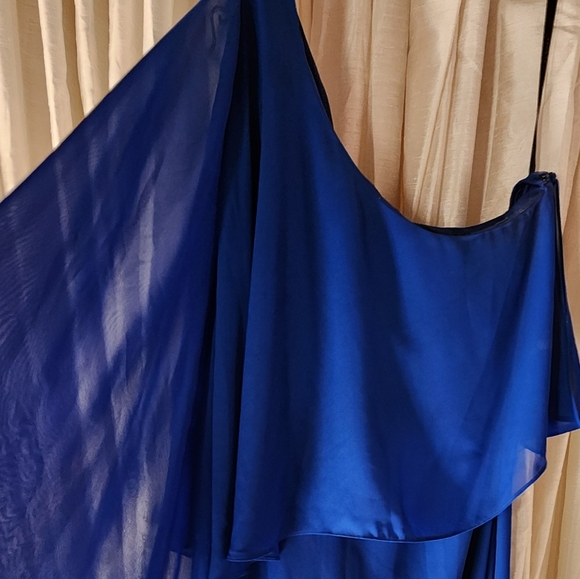 Laundry By Shelli Segal Cobalt Blue Maxi Dress - Picture 7 of 10